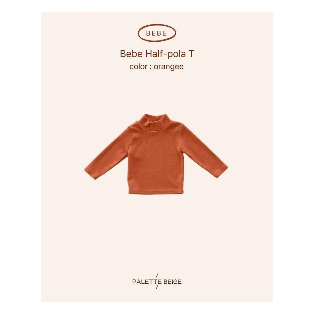 PALETTE BEIGE ベビータートルネックTシャツ