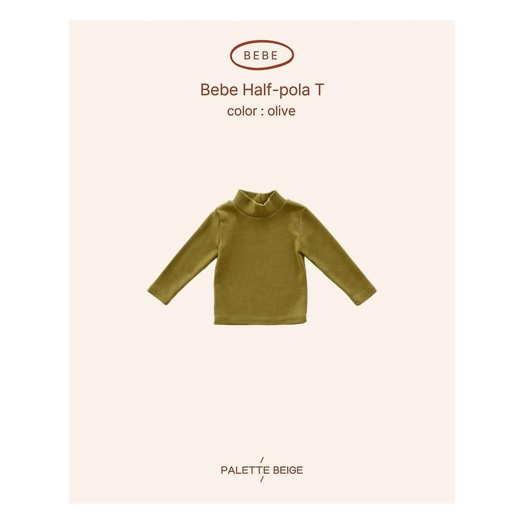 PALETTE BEIGE ベビータートルネックTシャツ