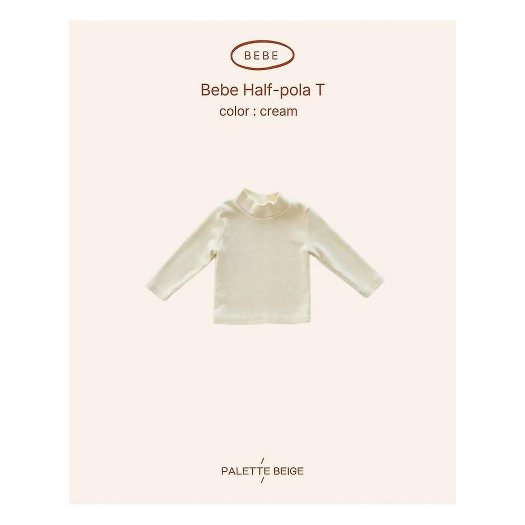 PALETTE BEIGE ベビータートルネックTシャツ
