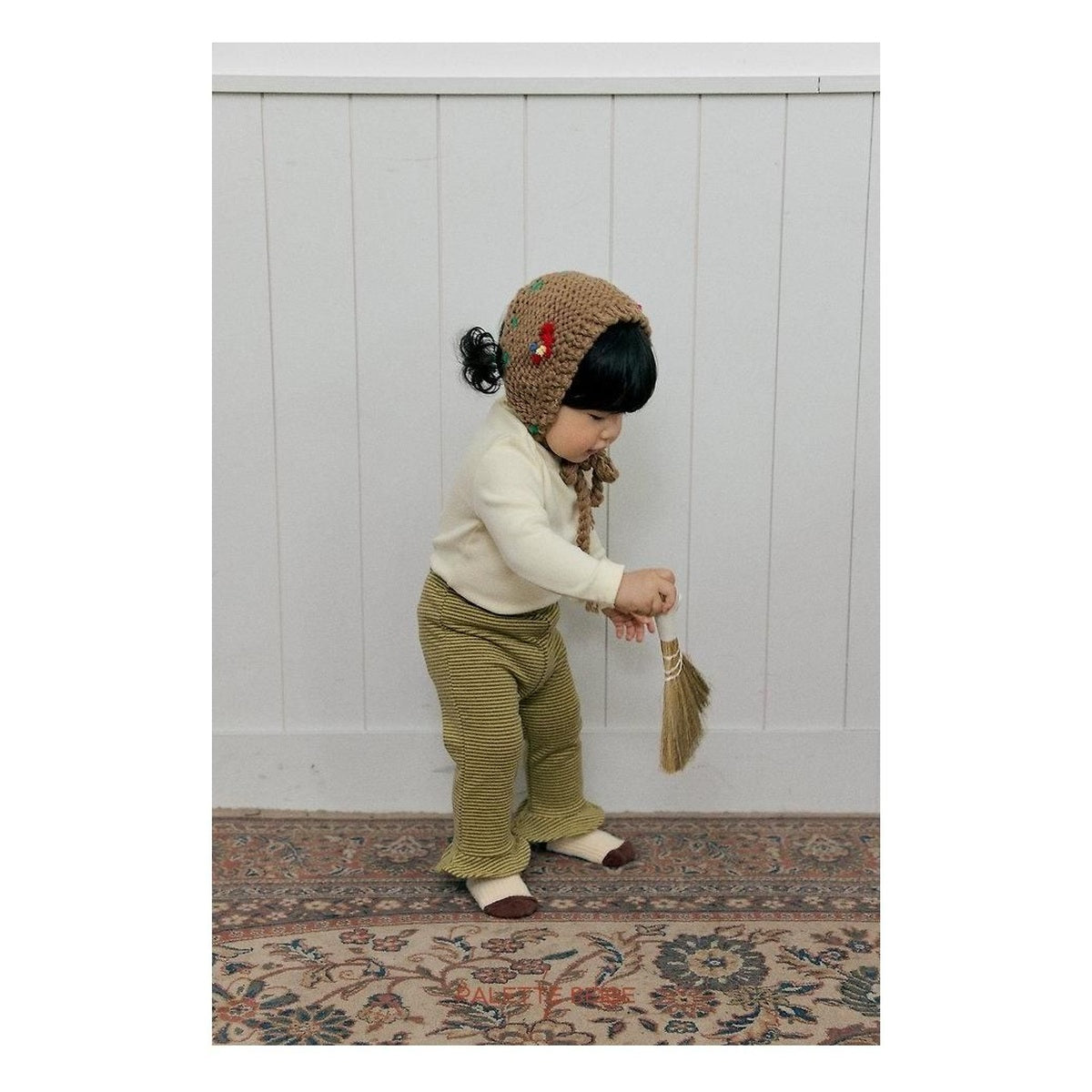 PALETTE BEIGE ベビータートルネックTシャツ