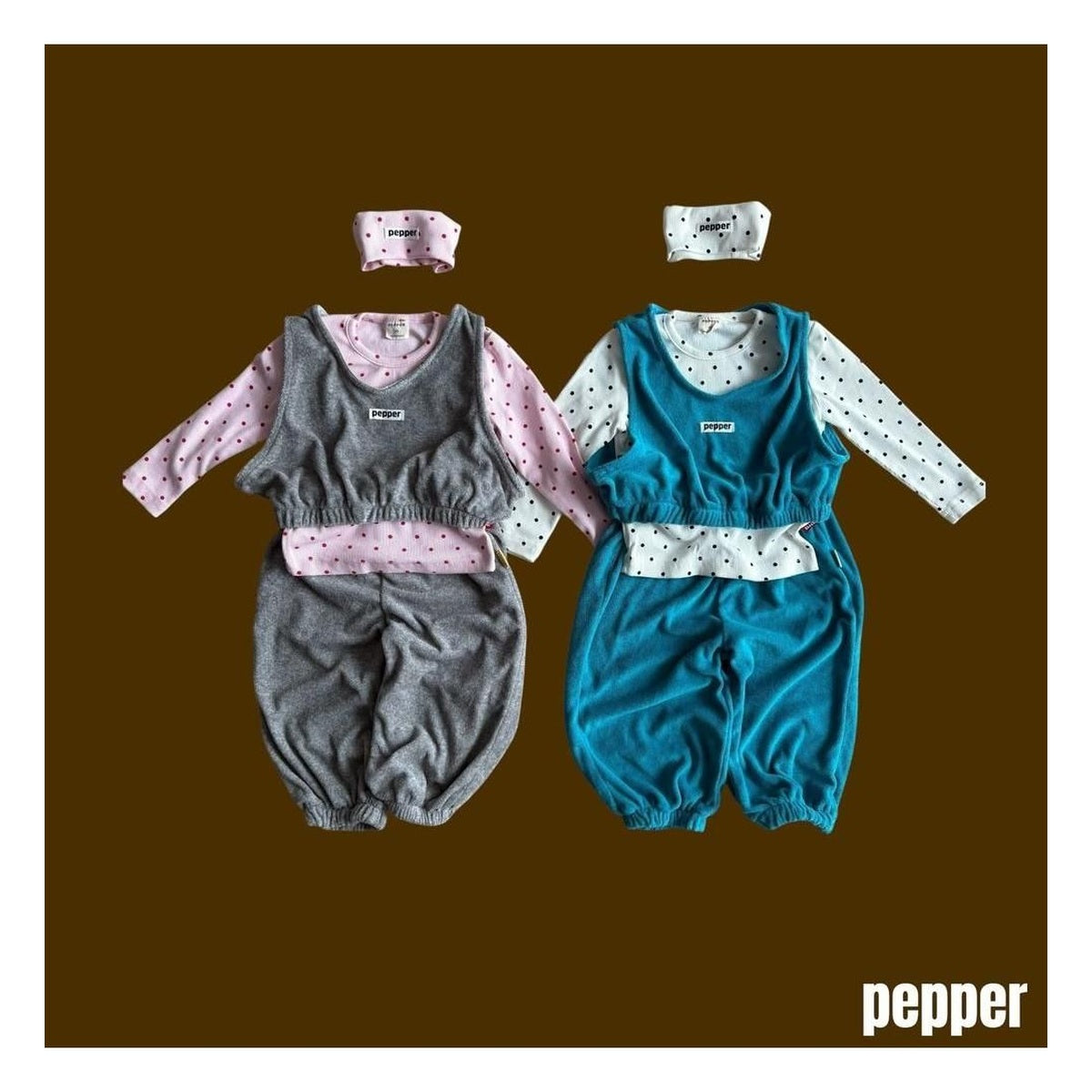 PEPPER テリージョガーパンツ