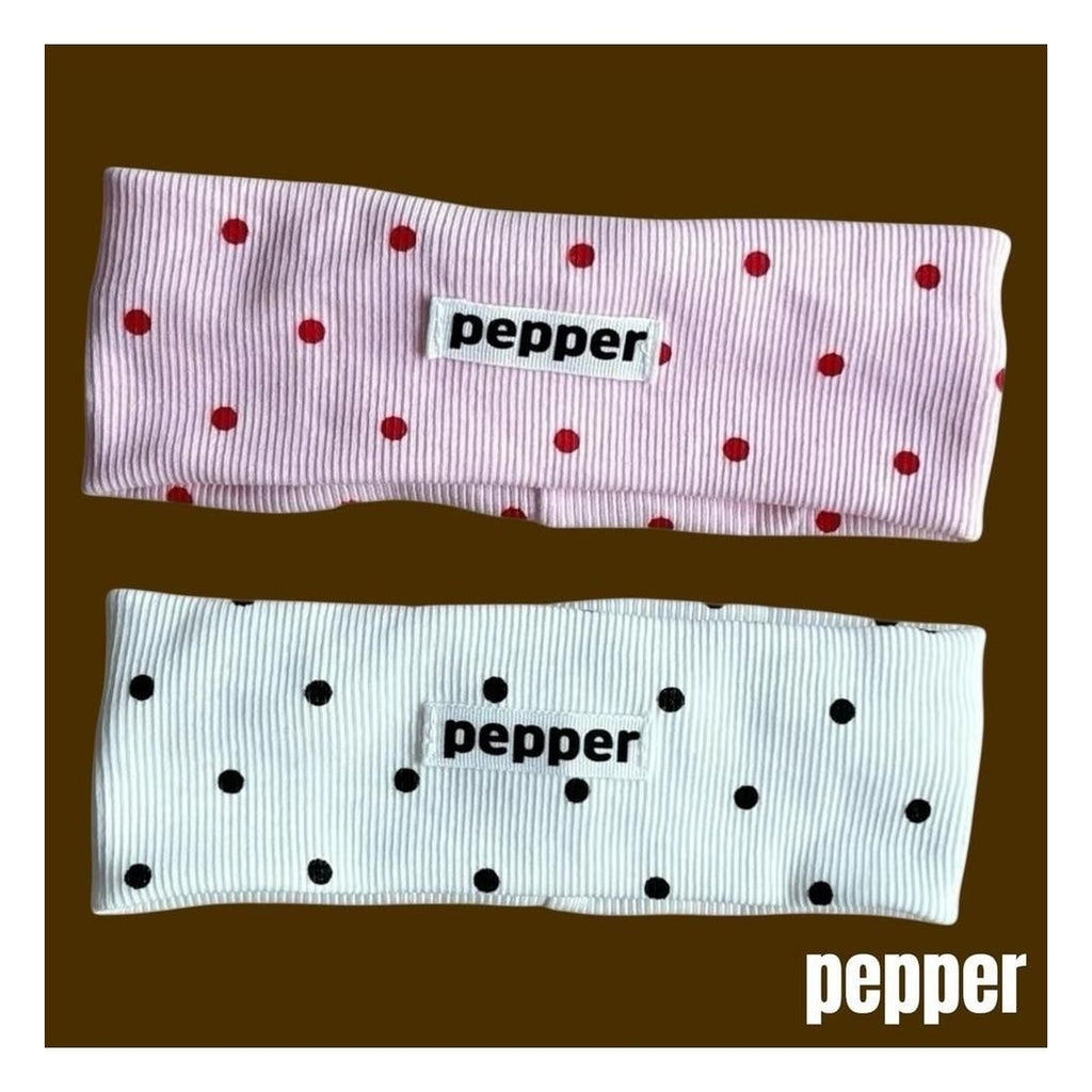 PEPPER ドット柄ヘアバンド FREE