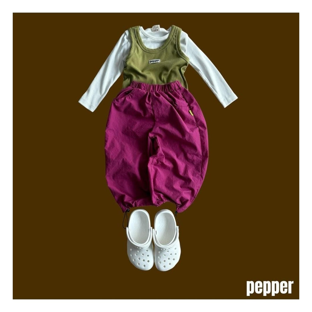 PEPPER リブレイヤードタンクトップ