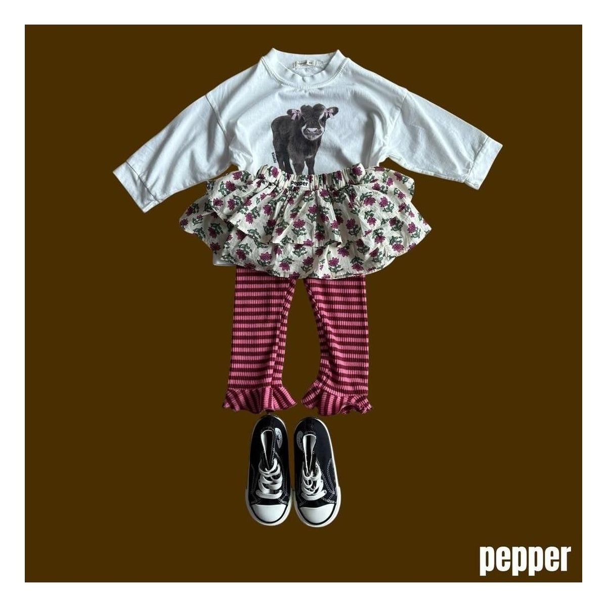 PEPPER ピーピーフリルパンツ