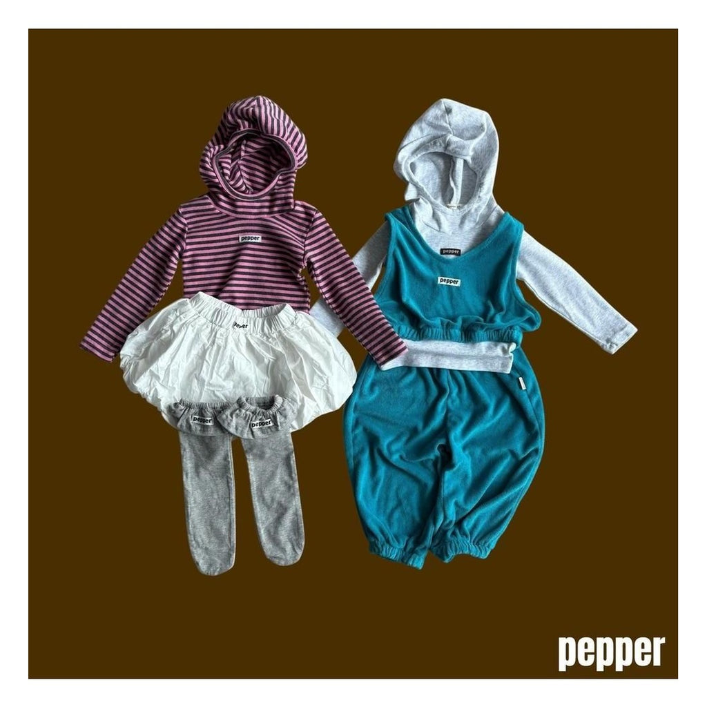 PEPPER フード付き抹茶パーカー