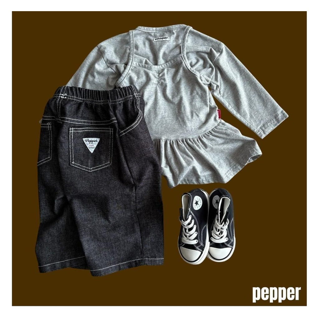 PEPPER ノンフェードデニムパンツ