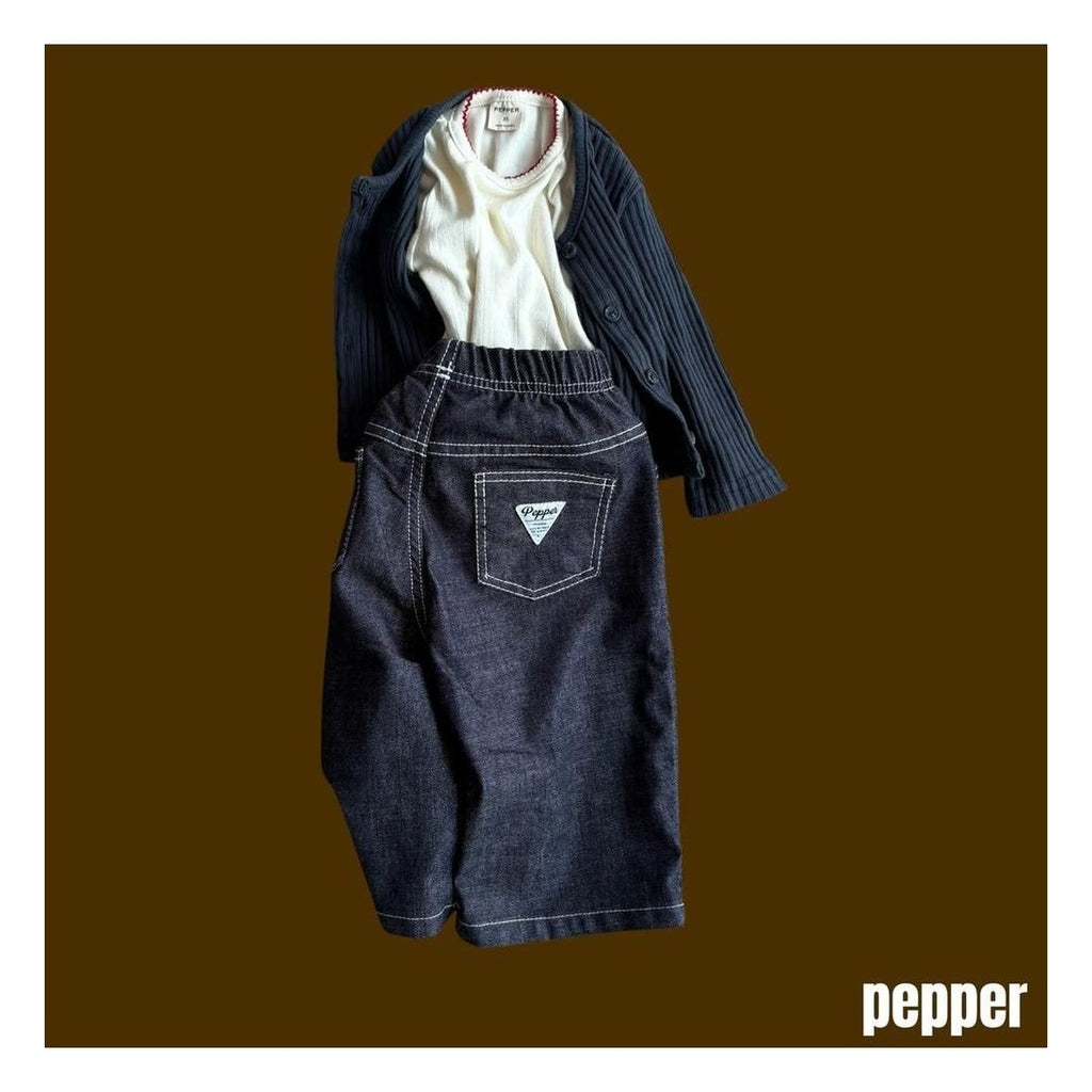 PEPPER ノンフェードデニムパンツ