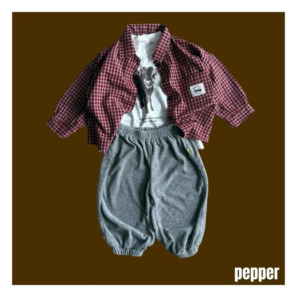 PEPPER クッキーチェックシャツ