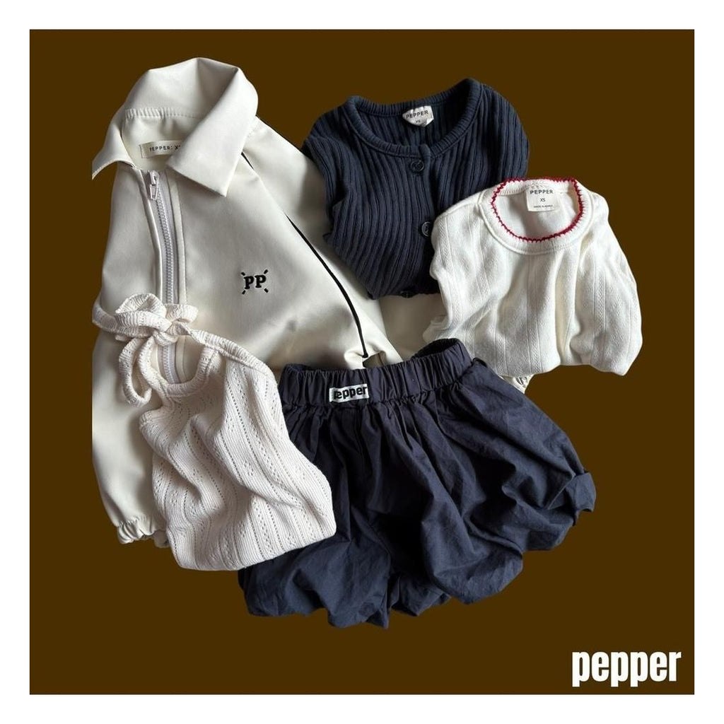 PEPPER ピンコートアイレットTシャツ