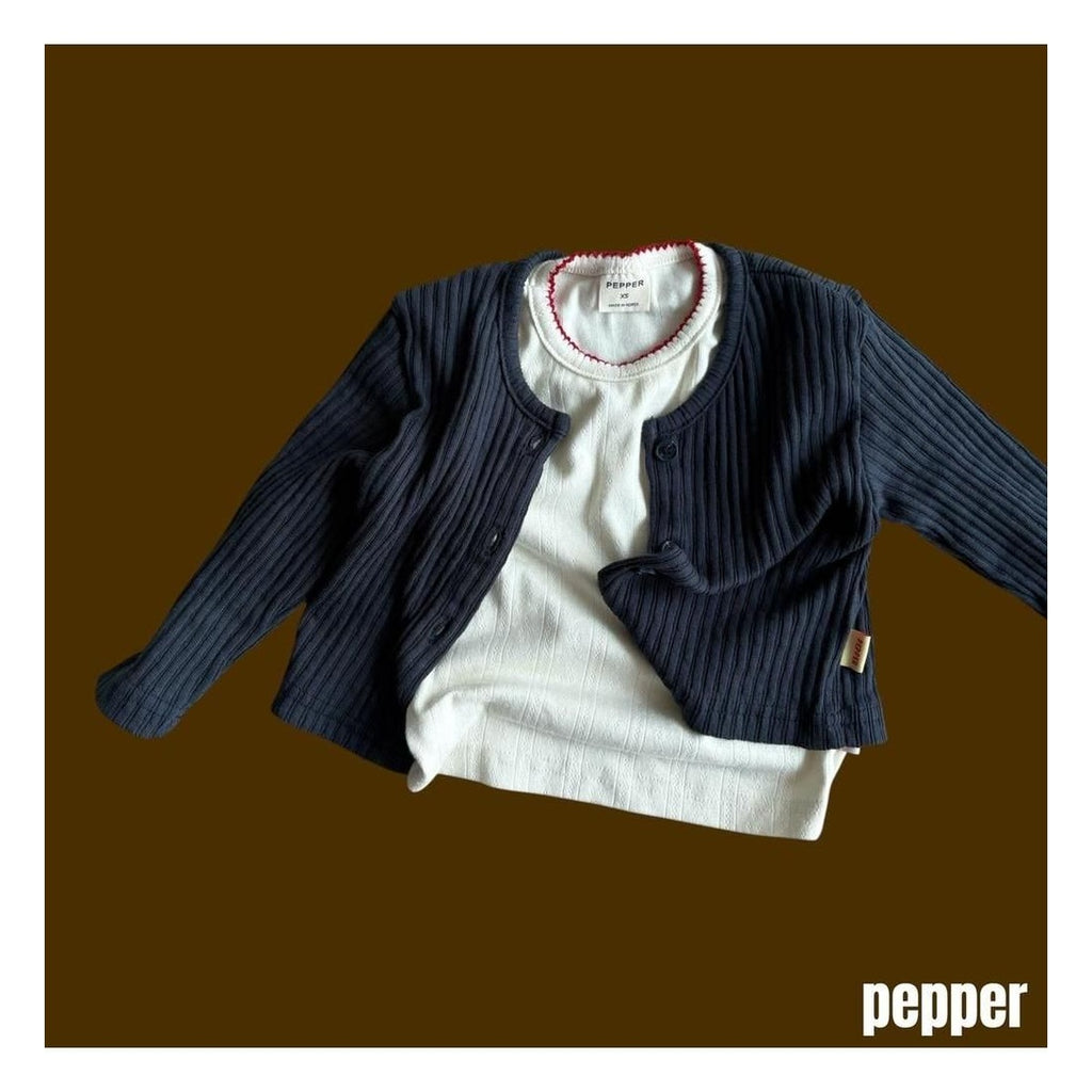 PEPPER ピンコートアイレットTシャツ