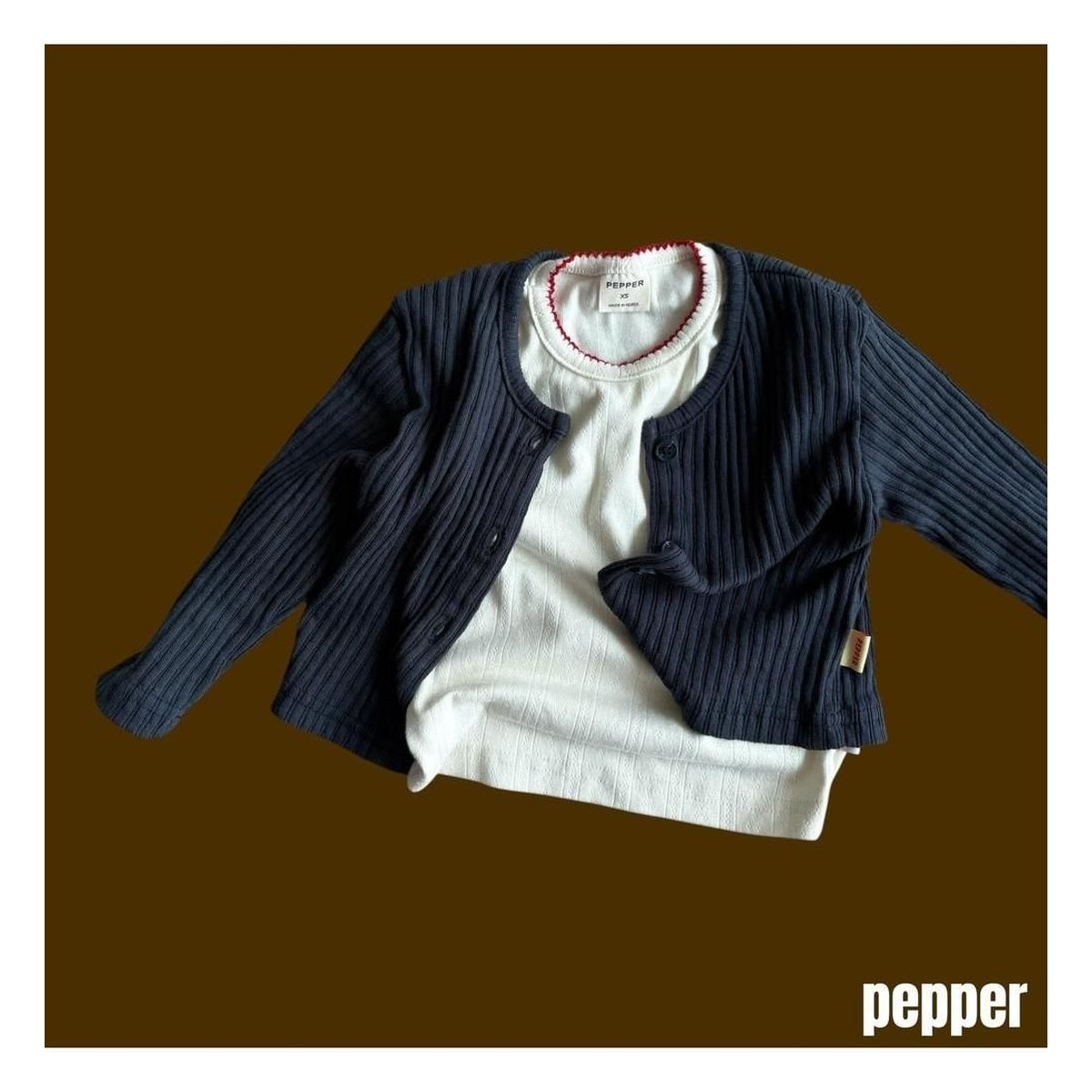 PEPPER ピンコートアイレットTシャツ