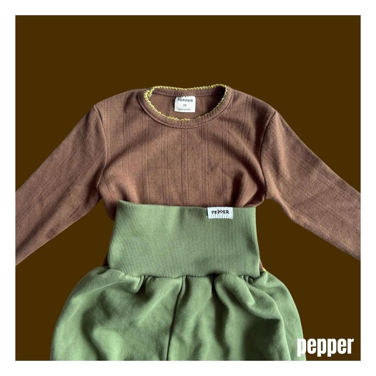 PEPPER ピンコートアイレットTシャツ