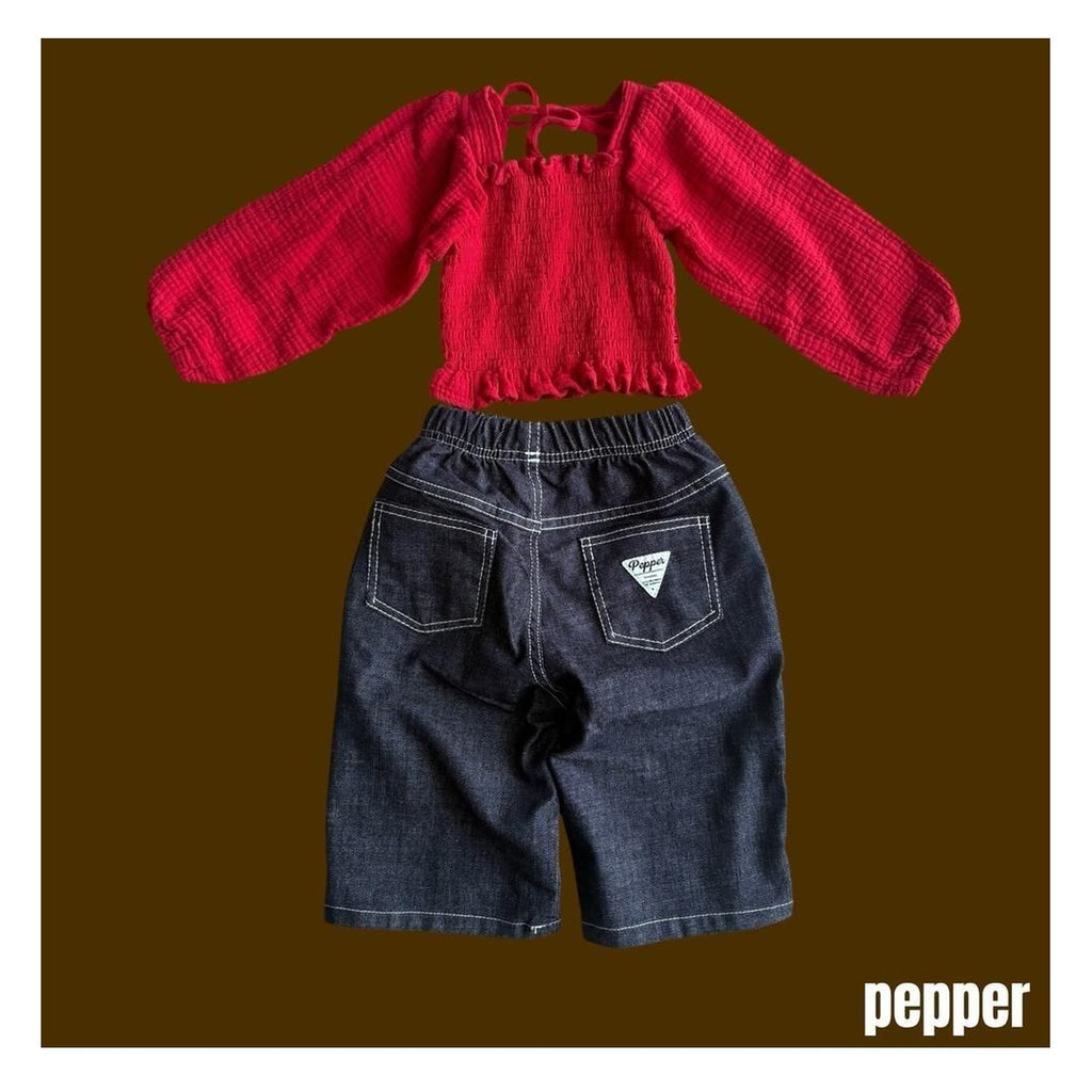 PEPPER スモークブラウス