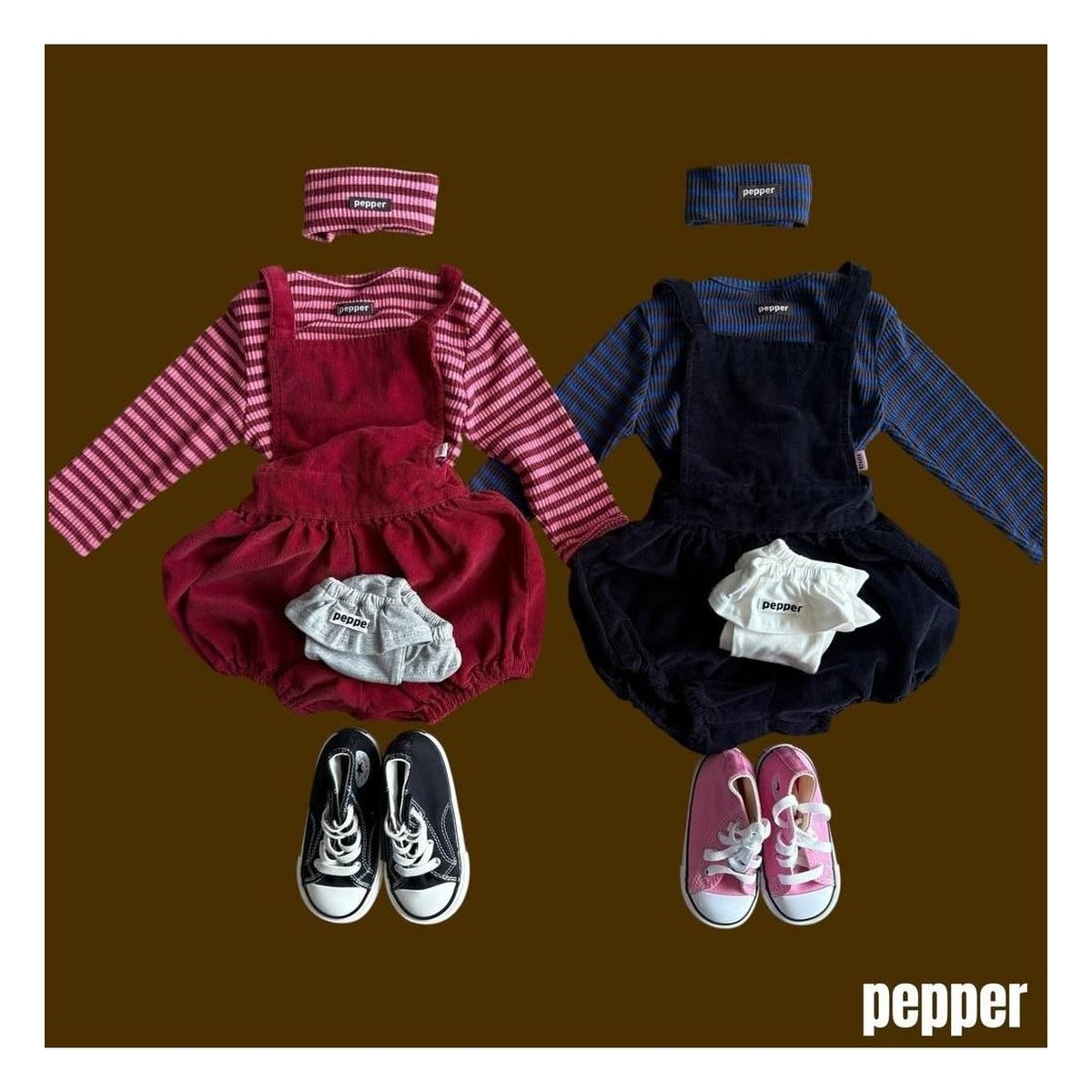 PEPPER フリルニーソックス FREE