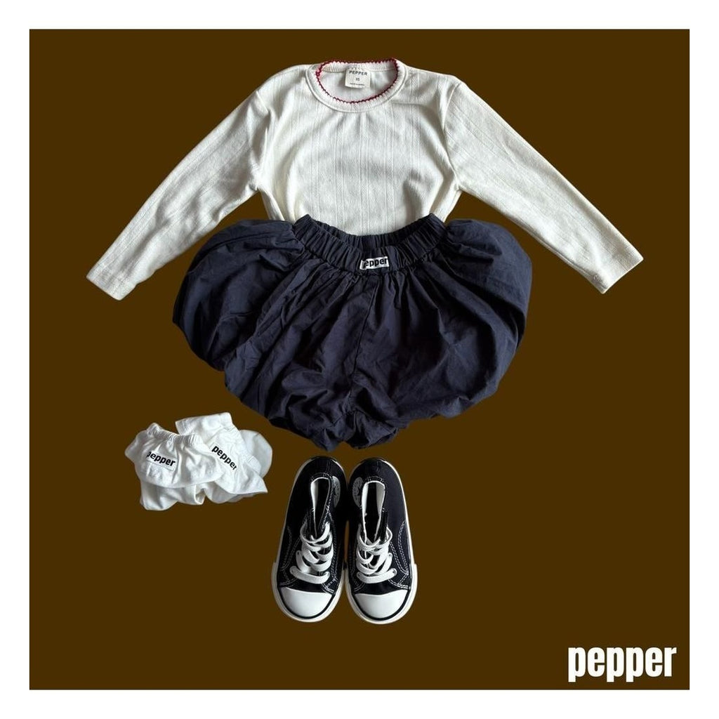PEPPER フリルニーソックス FREE