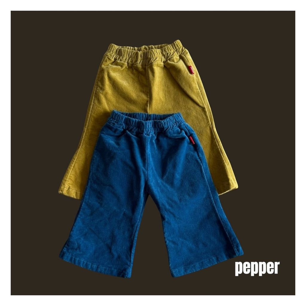 PEPPER キャメルベルベットパンツ