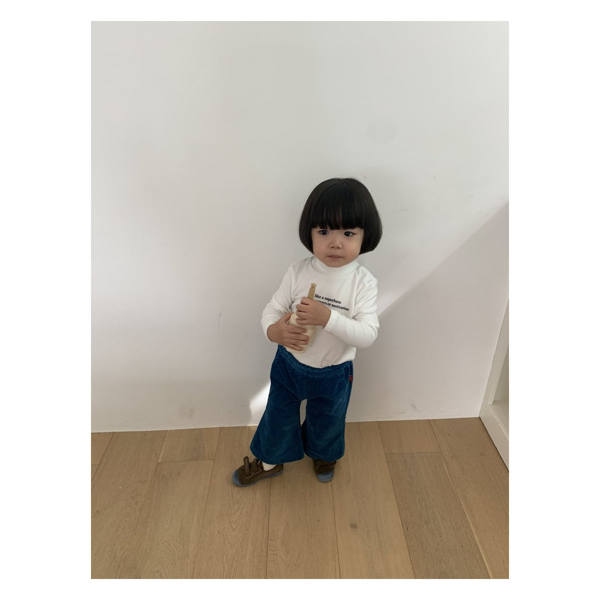PEPPER キャメルベルベットパンツ