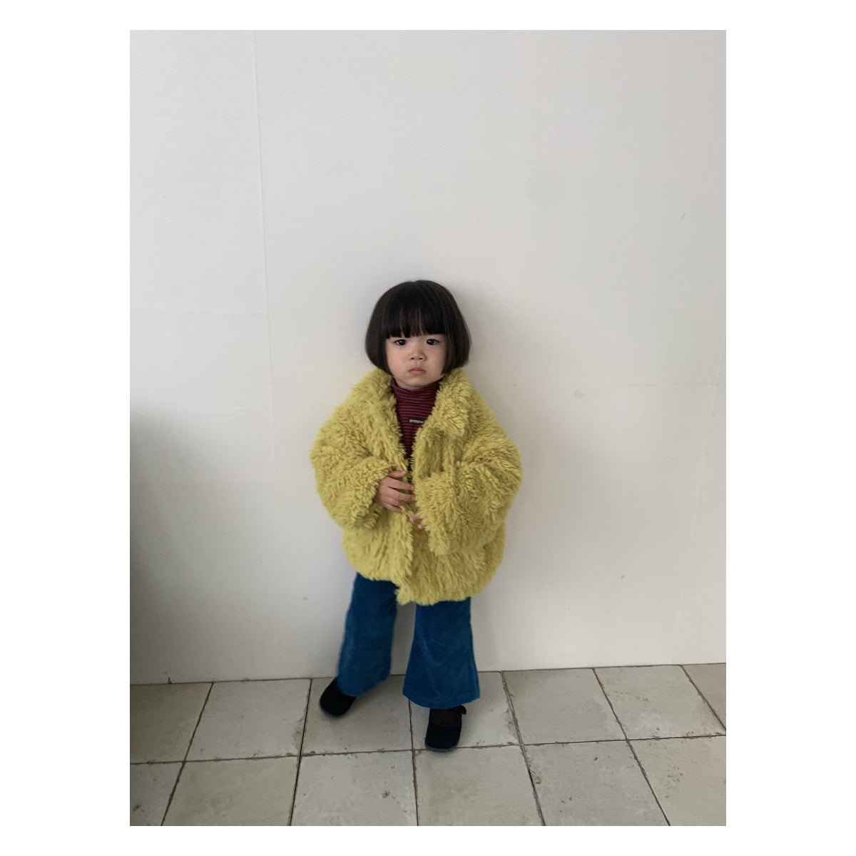 PEPPER キャメルベルベットパンツ