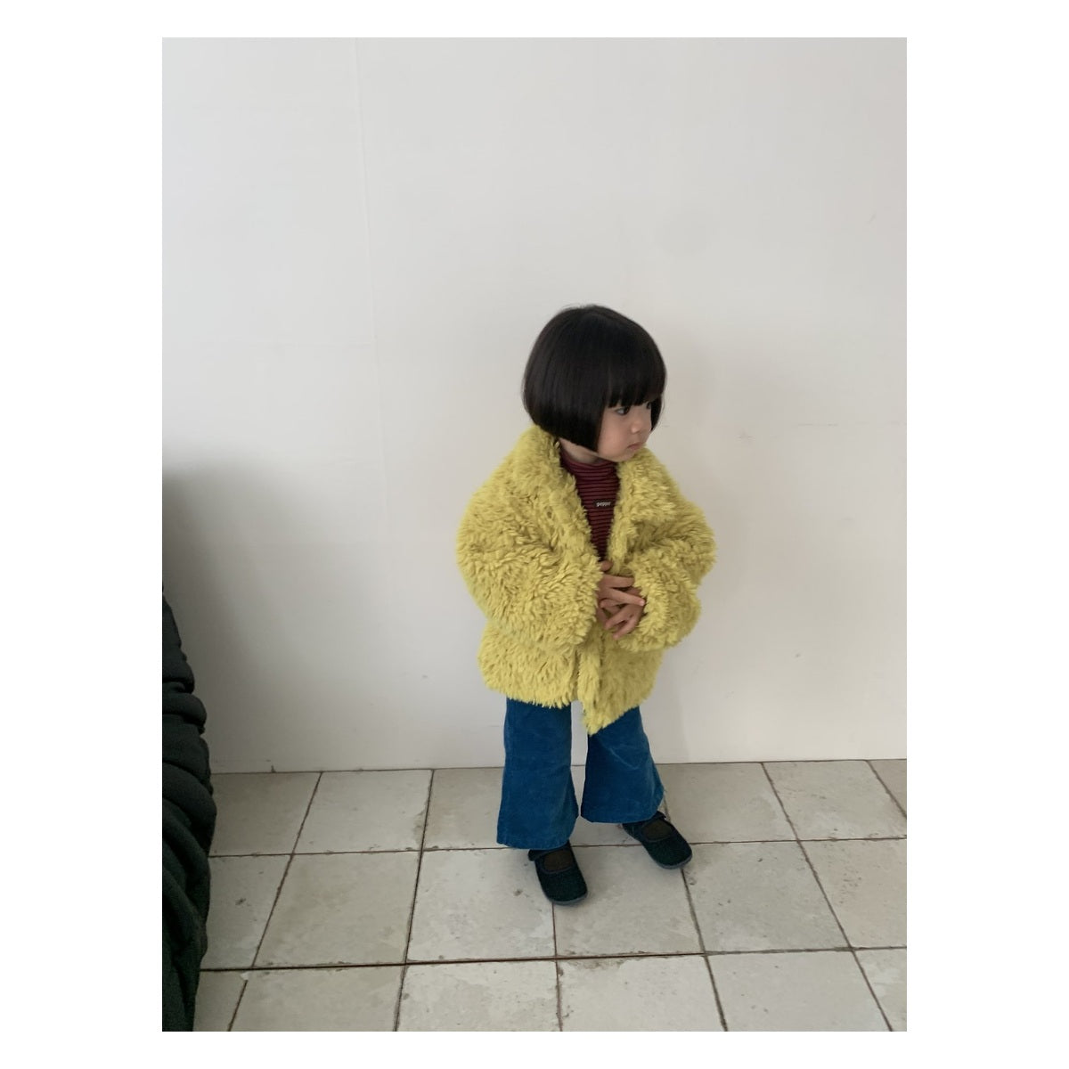 PEPPER キャメルベルベットパンツ