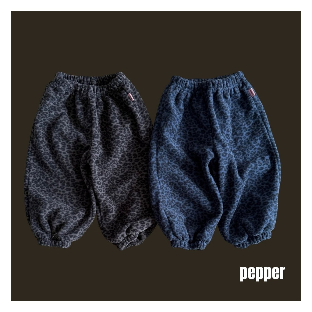 PEPPER ヒョウ柄ジョガーパンツ