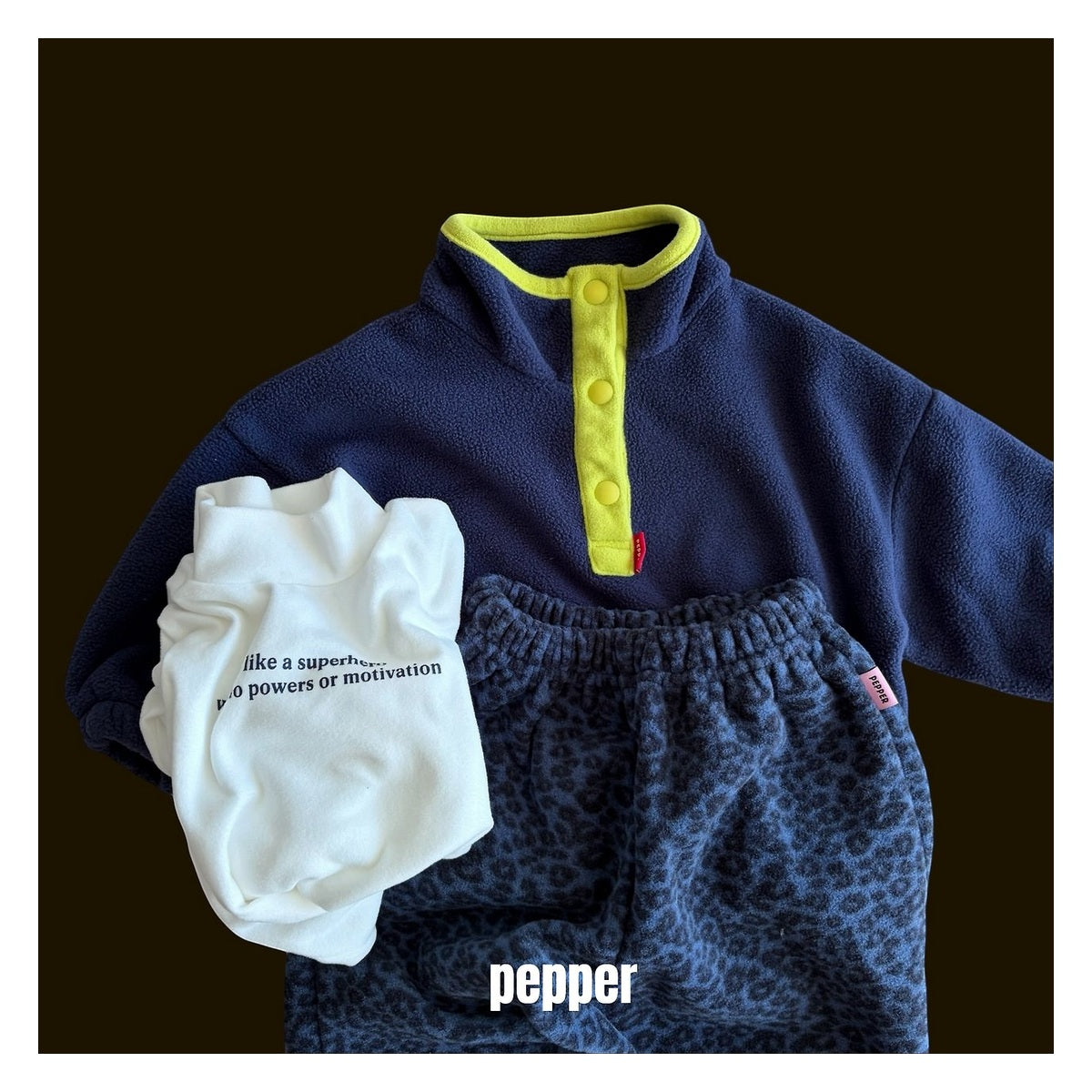 PEPPER ヒョウ柄ジョガーパンツ
