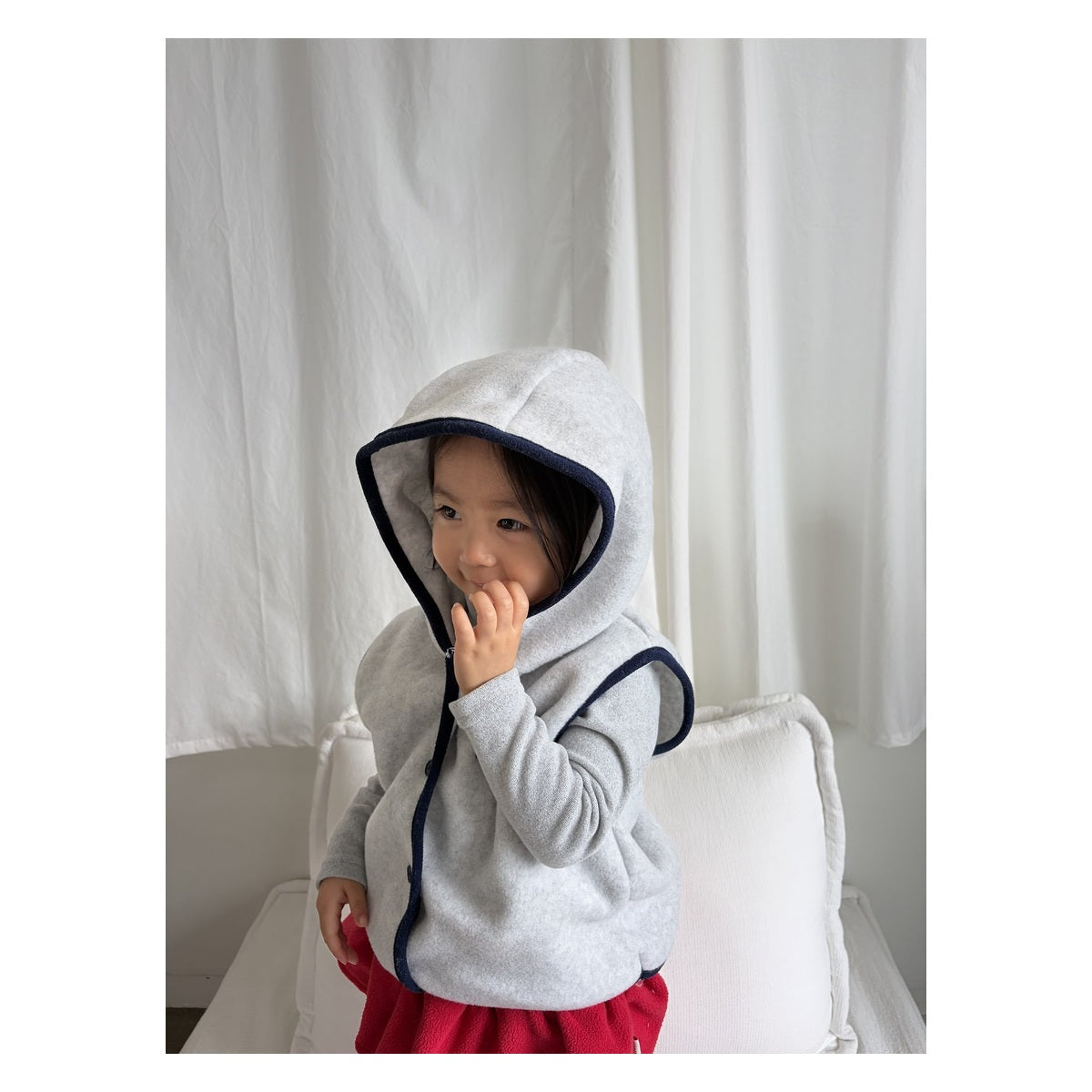 PEPPER フリースパーカーベスト