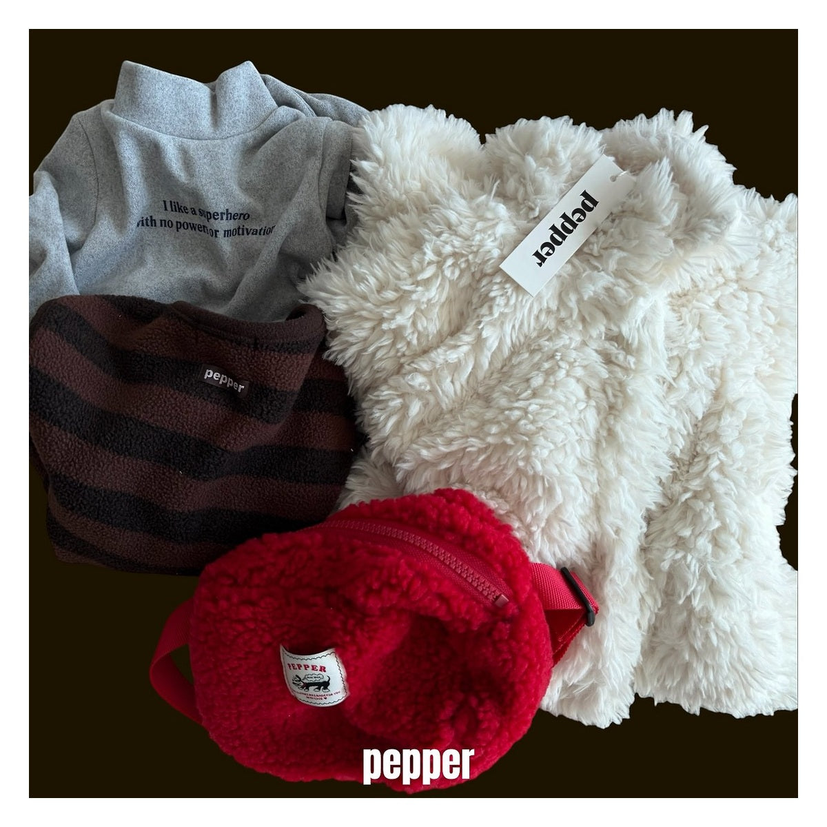 PEPPER もこもこバッグ FREE
