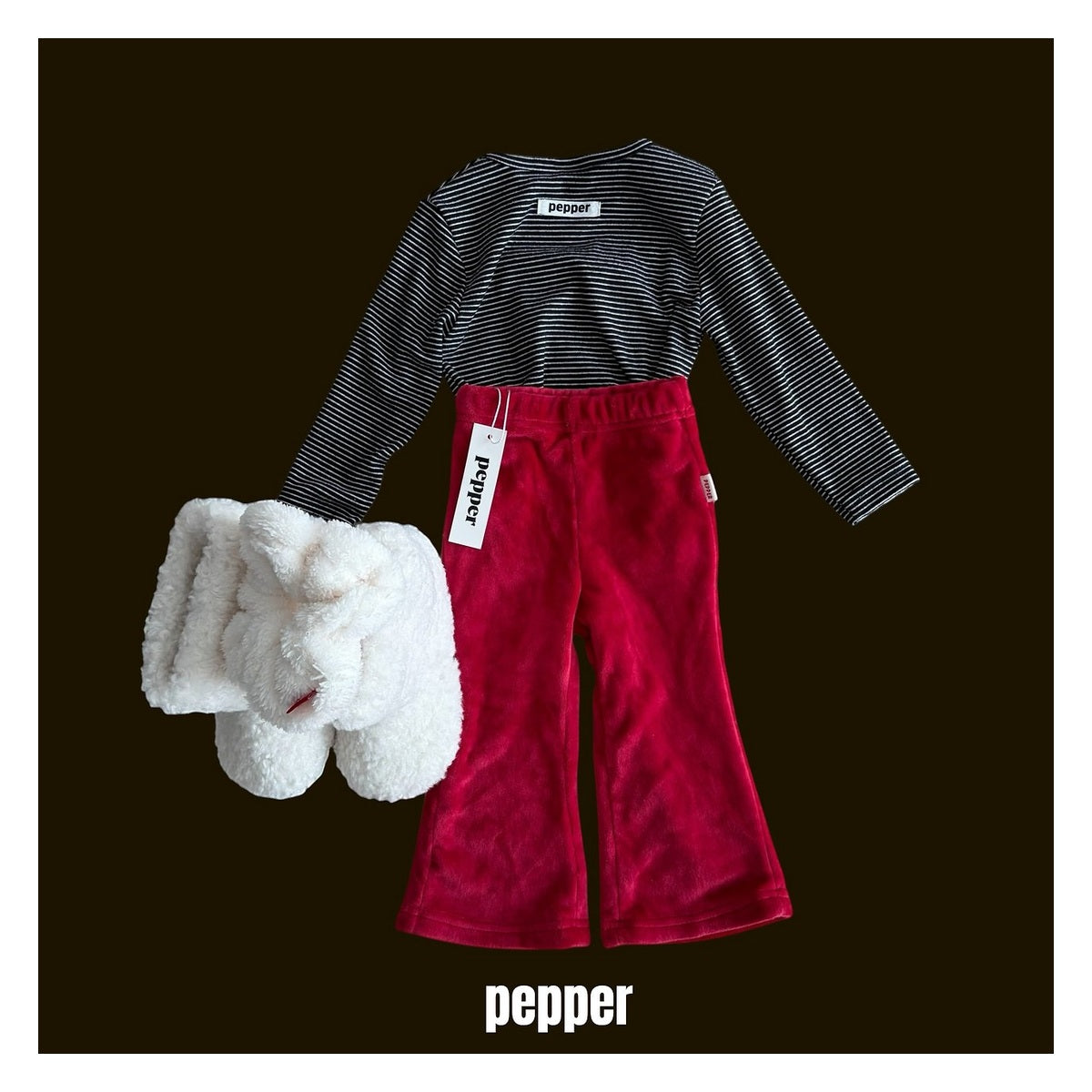 PEPPER ミンクブーツカットパンツ
