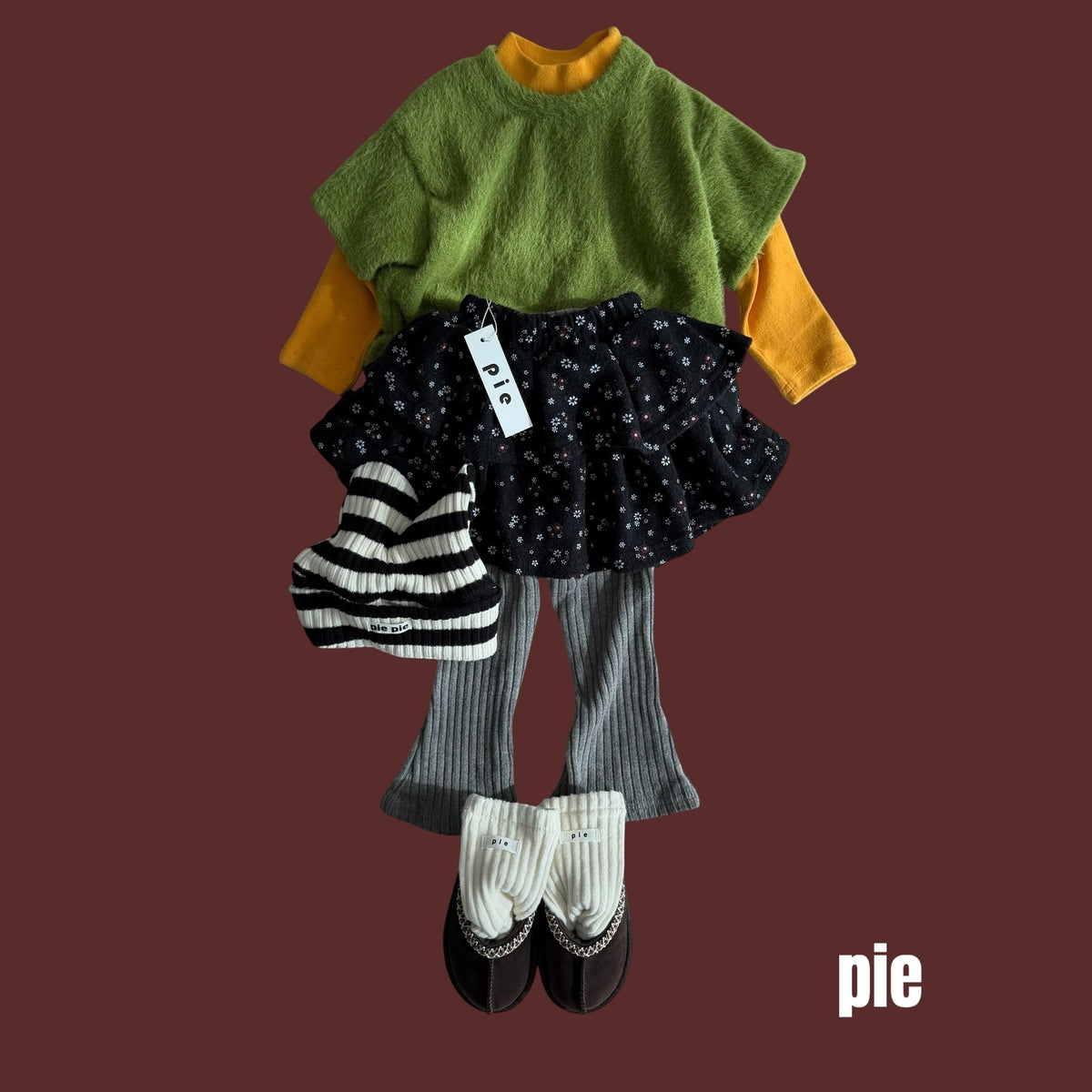 PIE バナナブーツカットパンツ