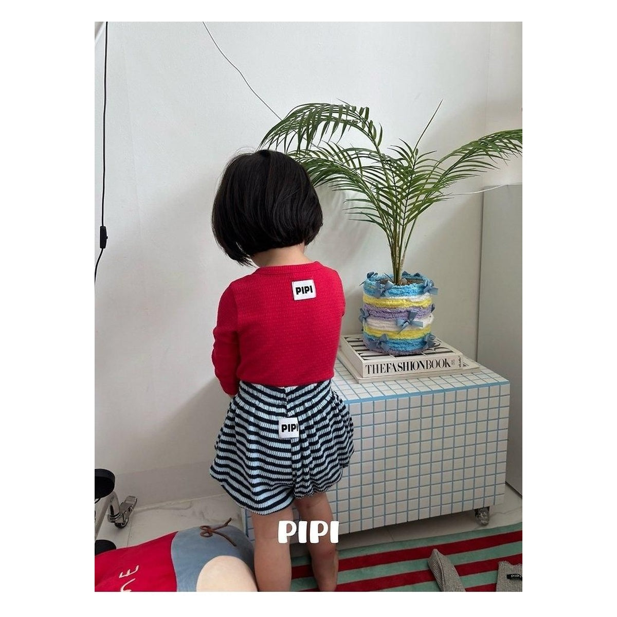 PIPI ボーダーパンプキンパンツ
