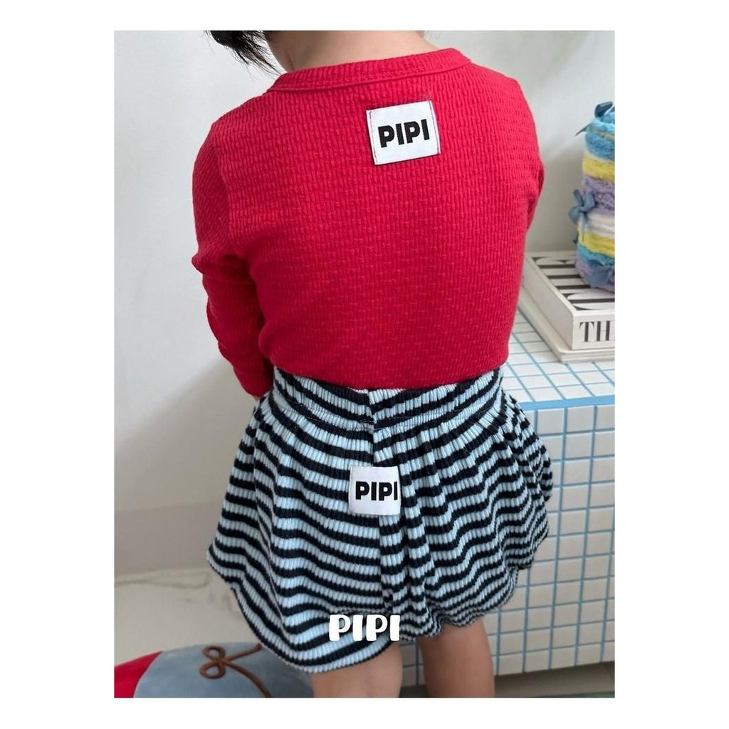PIPI ボーダーパンプキンパンツ