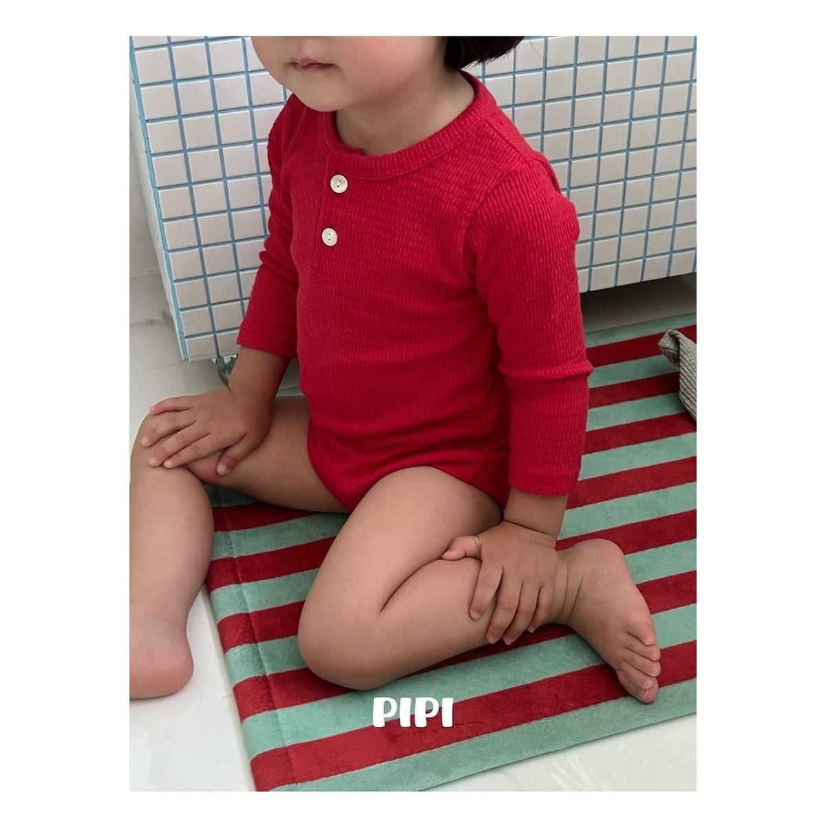 PIPI ボーダーパンプキンパンツ
