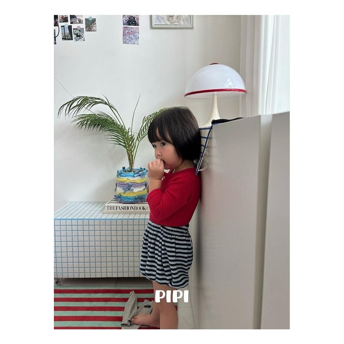 PIPI ボーダーパンプキンパンツ