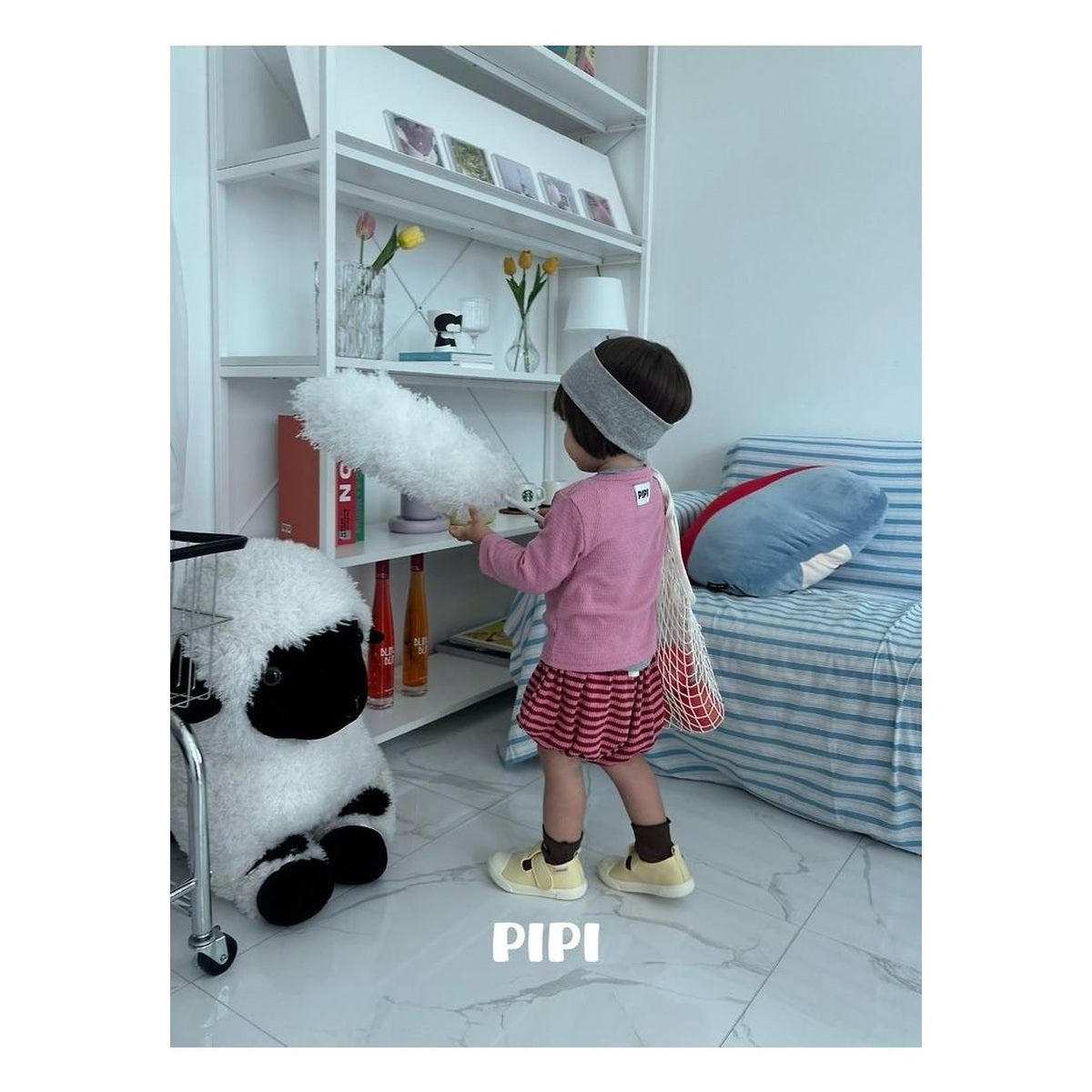 PIPI ボーダーパンプキンパンツ
