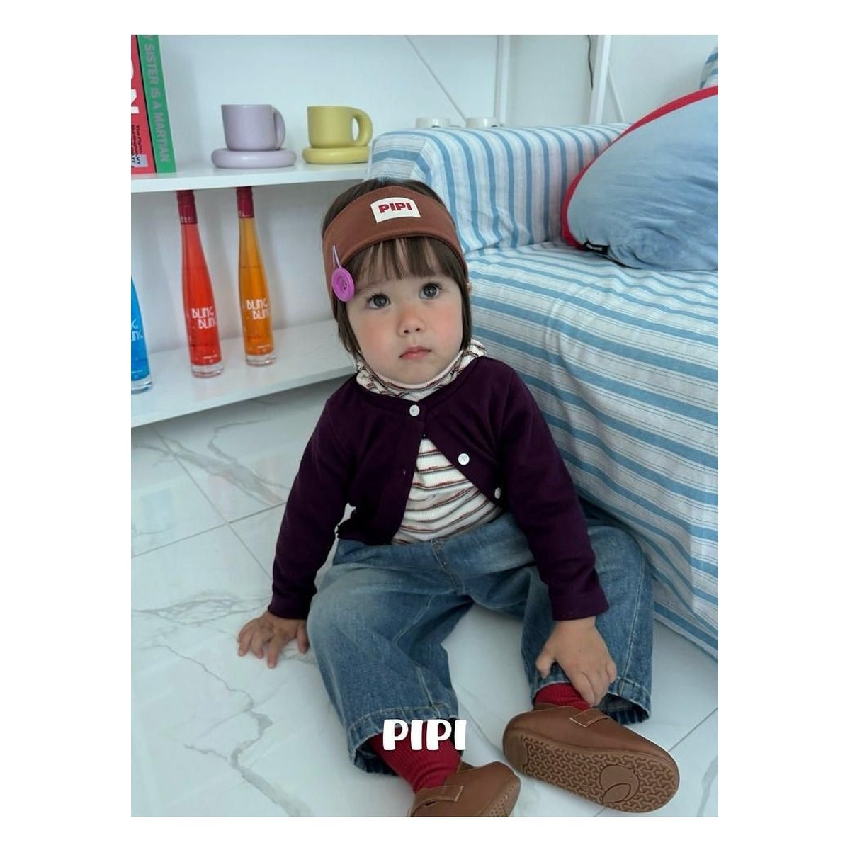 PIPI フリルカーディガン