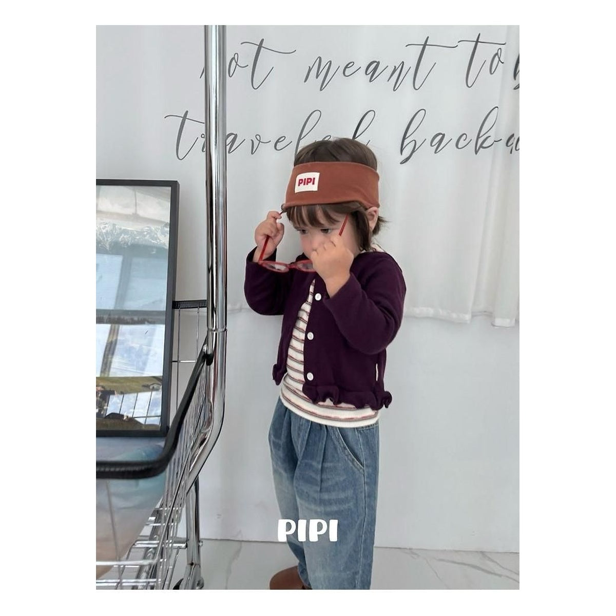 PIPI ウエストゴムデニムパンツ
