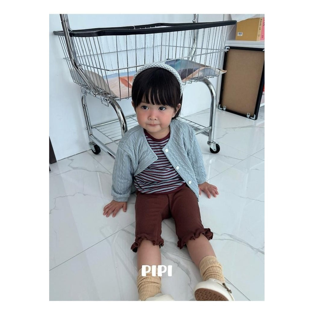 PIPI ボーダーラップTシャツ