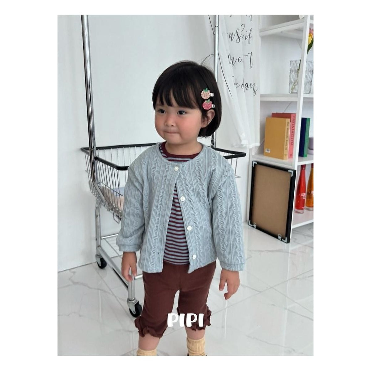 PIPI ボーダーラップTシャツ
