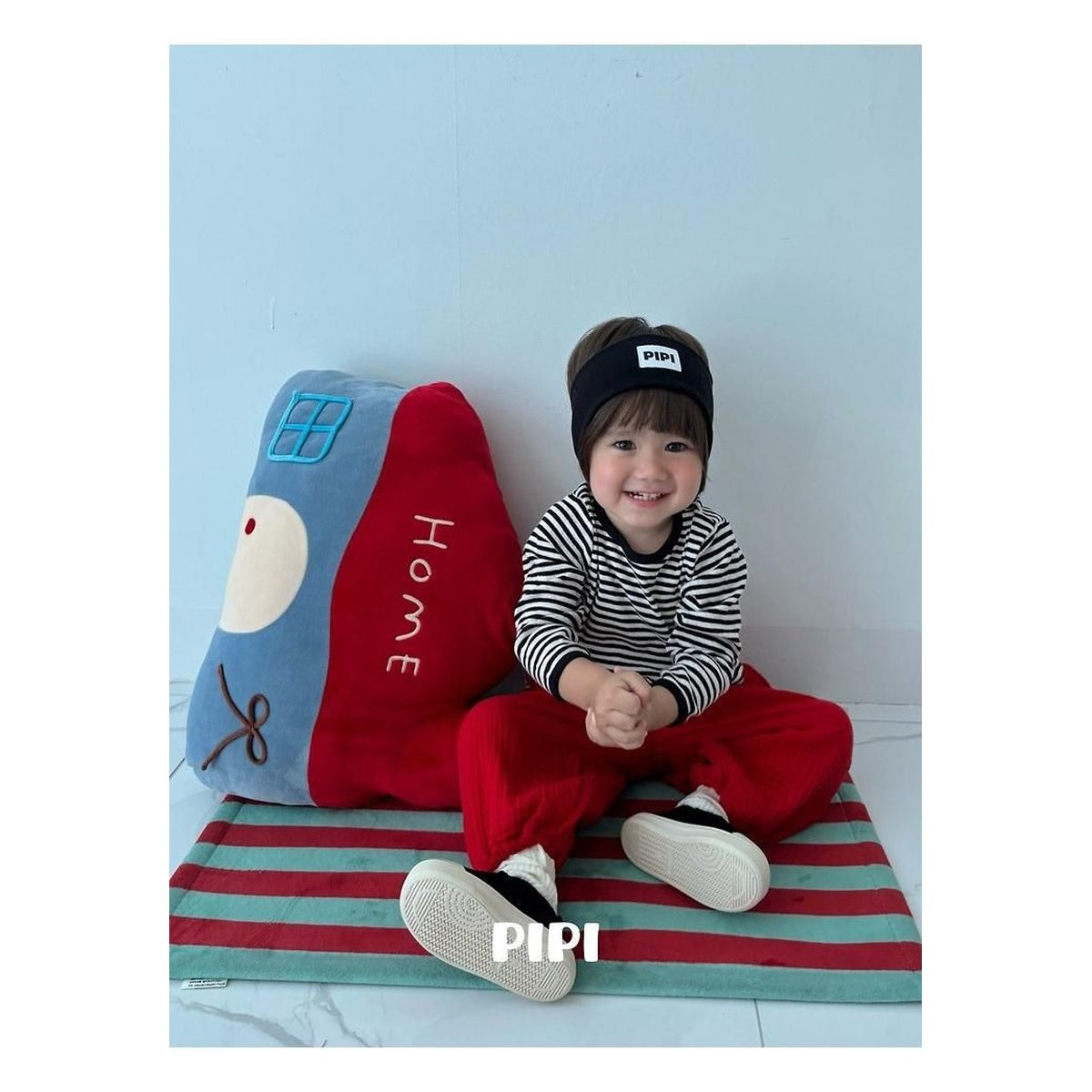 PIPI ボーダーラップTシャツ
