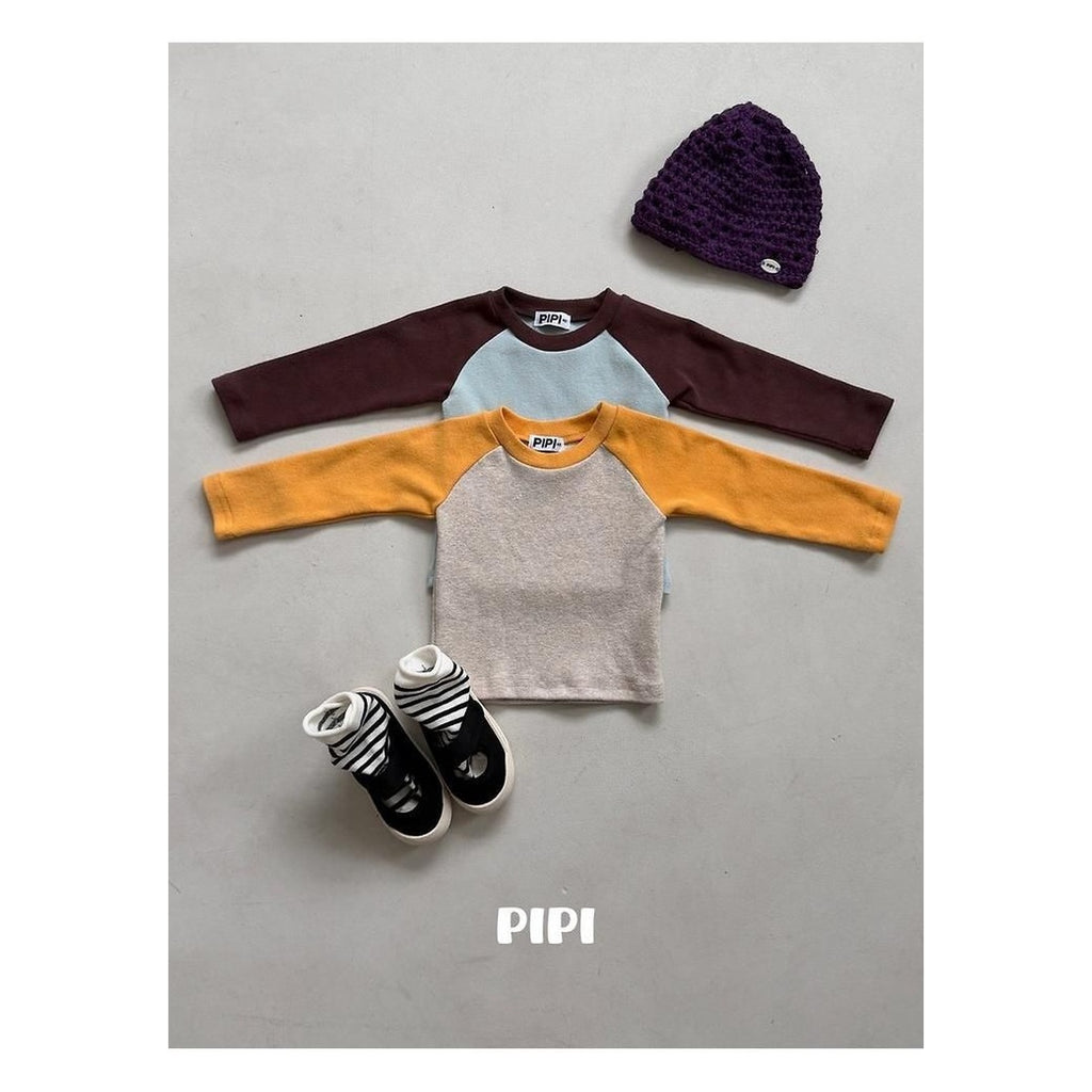 PIPI ナグラン配色Tシャツ