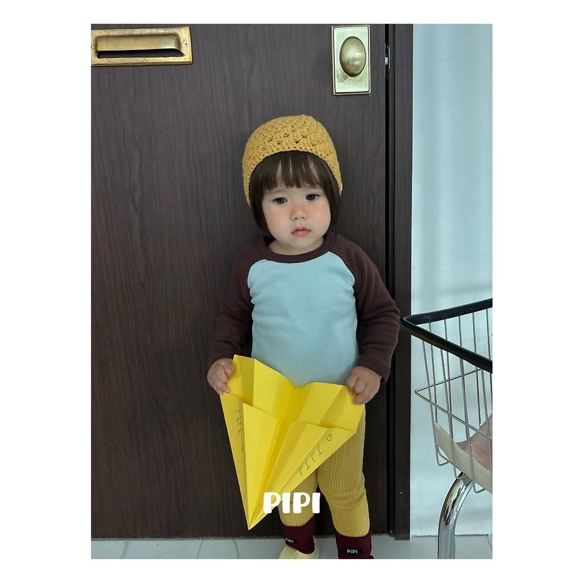 PIPI ナグラン配色Tシャツ