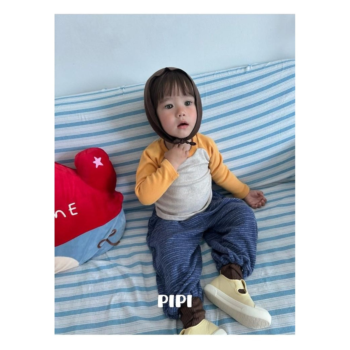 PIPI ナグラン配色Tシャツ