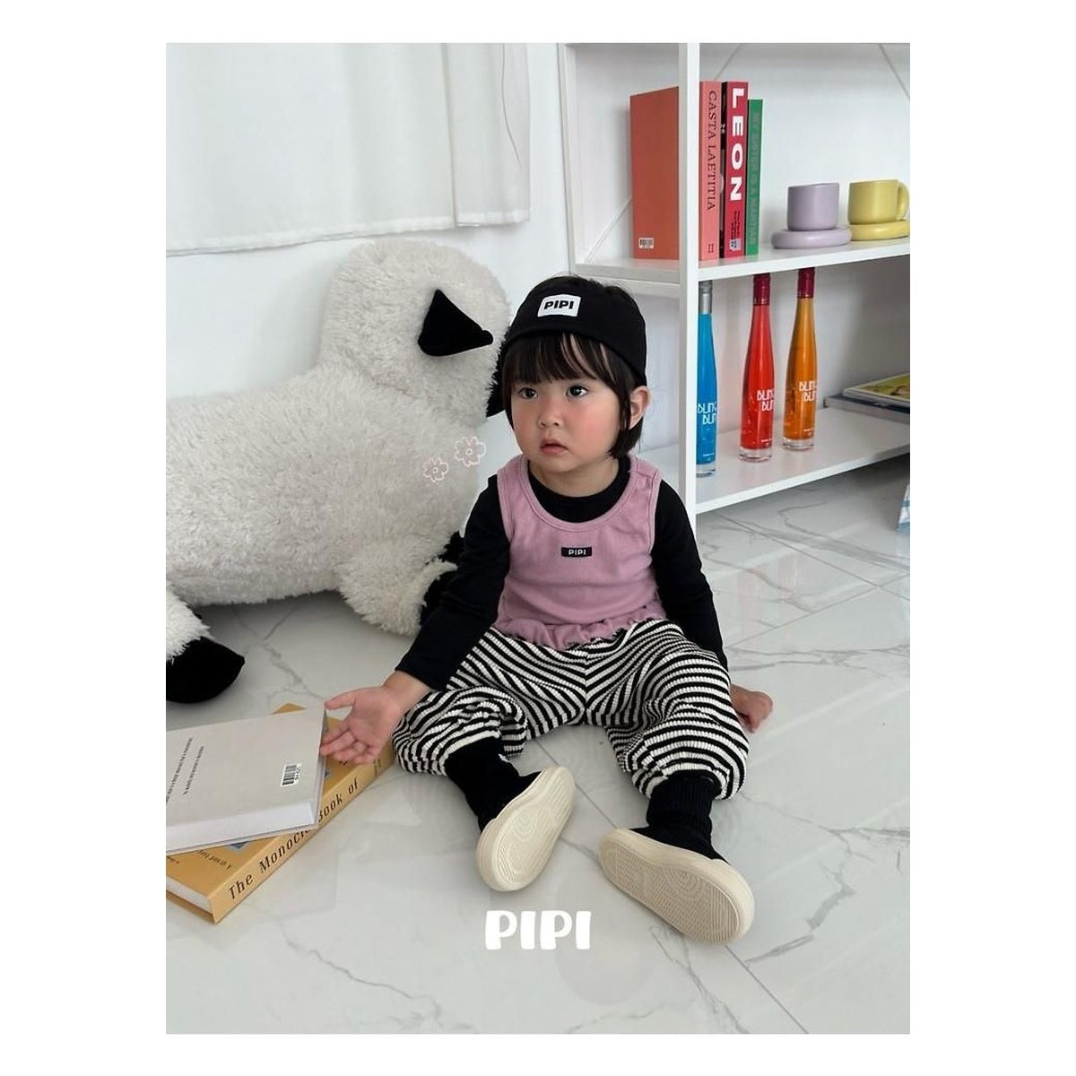PIPI リブTシャツ