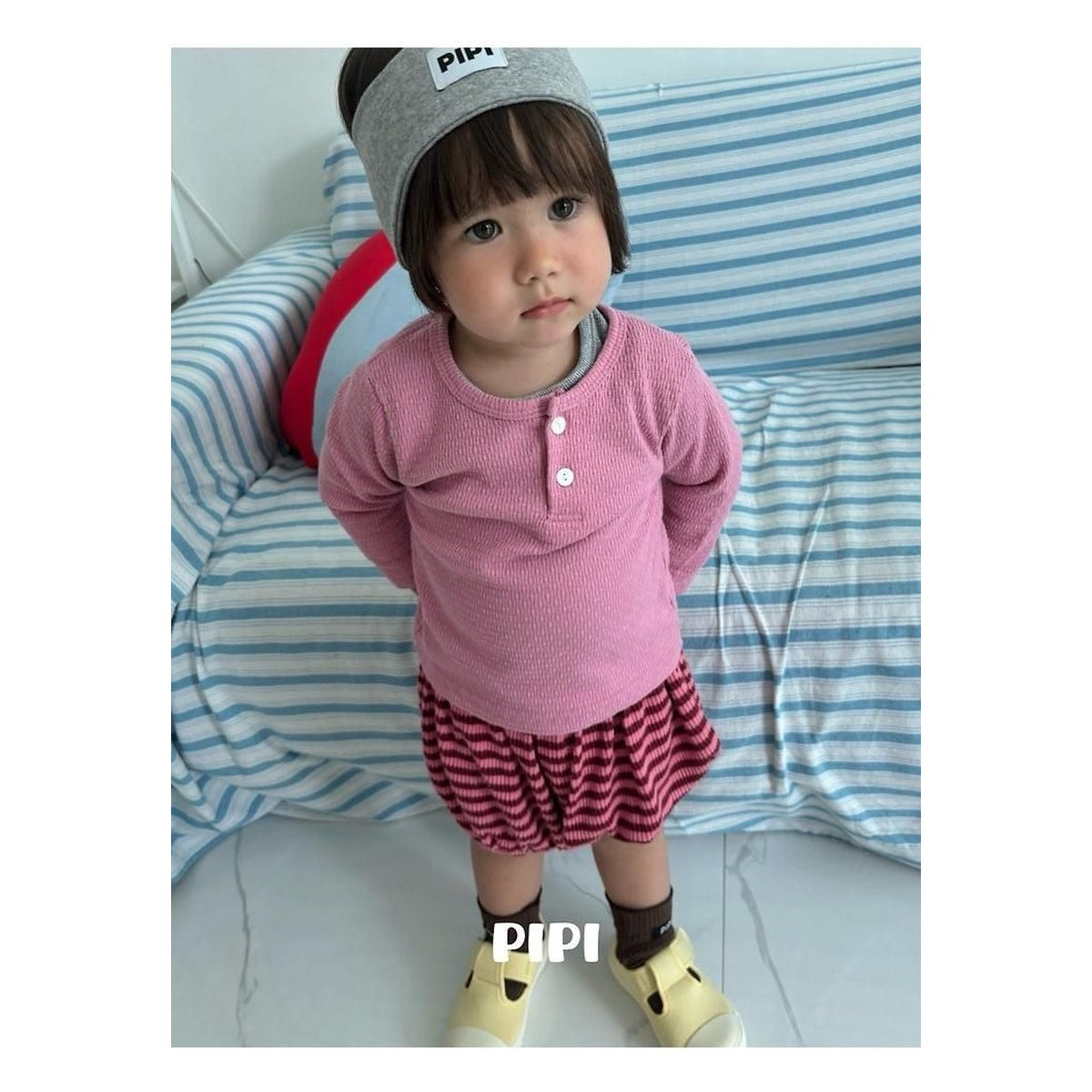 PIPI リブTシャツ