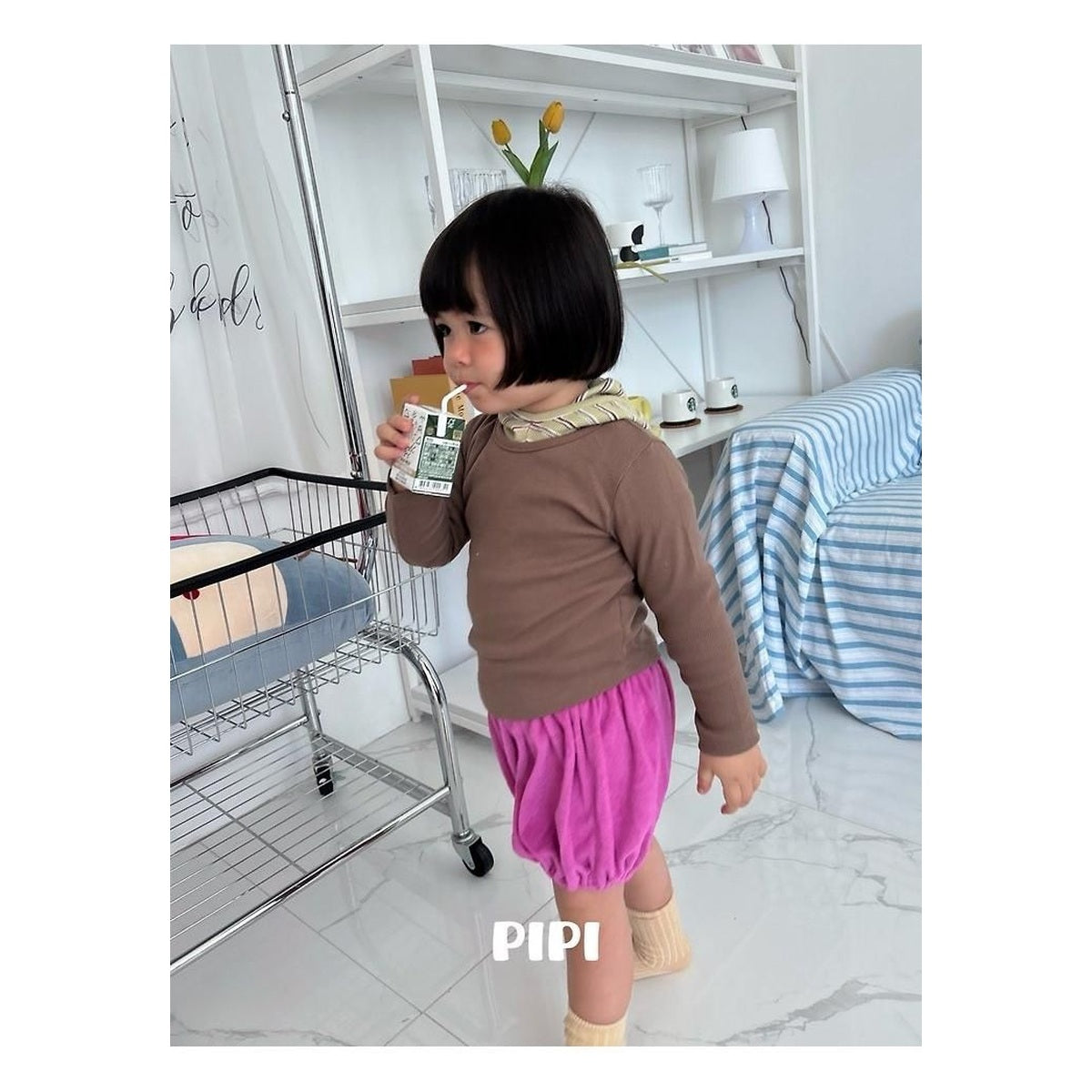 PIPI リブTシャツ