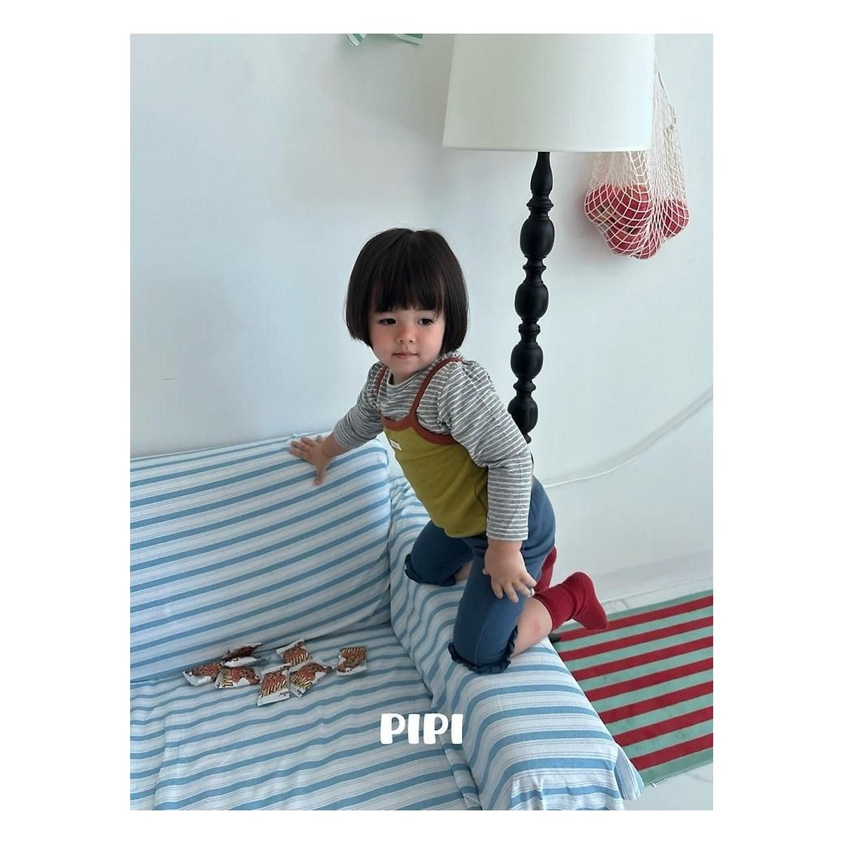 PIPI フリル8分丈パンツ
