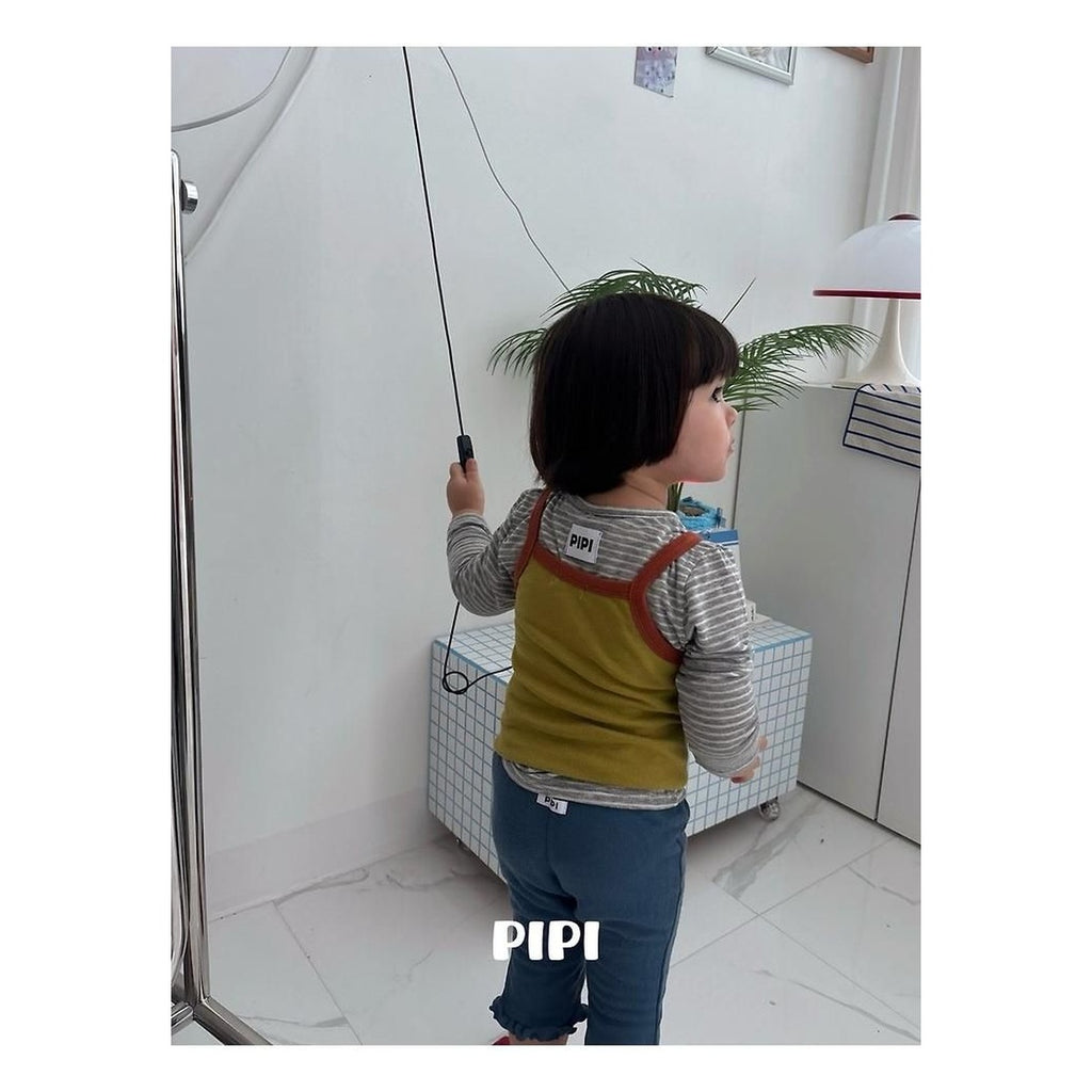 PIPI フリル8分丈パンツ