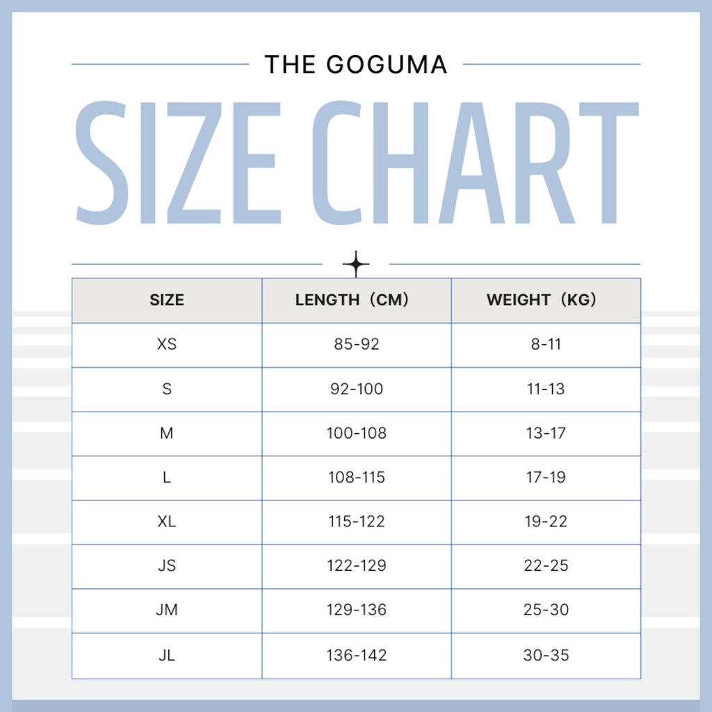 THE GOGUMA サイズ表