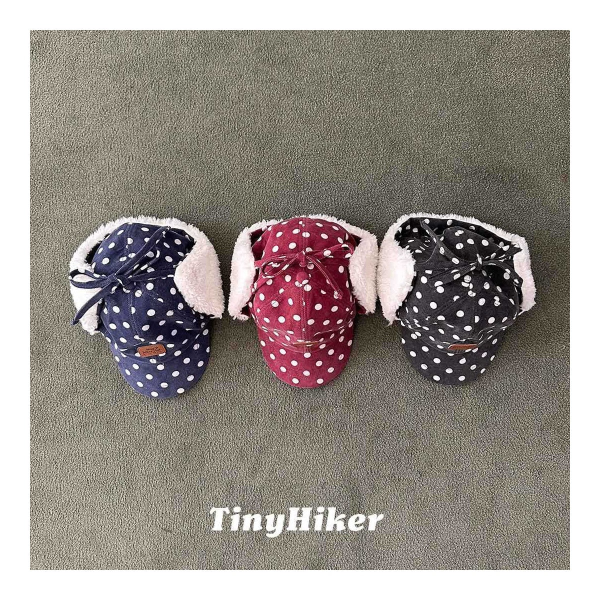 Tiny Hiker ドット耳付きキャップ FREE