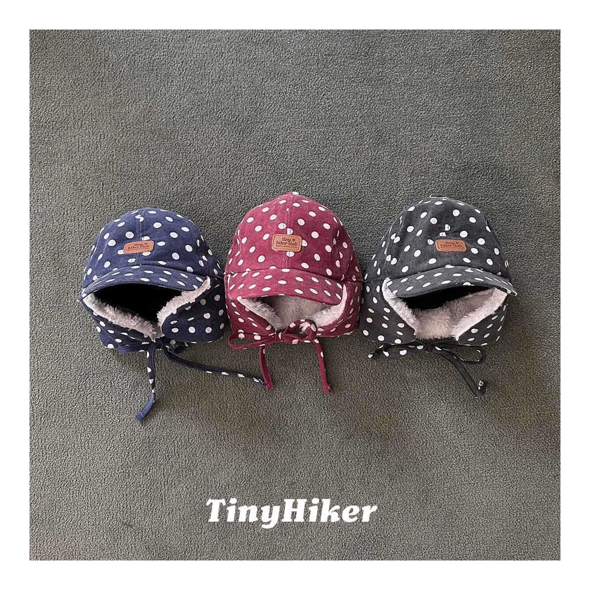 Tiny Hiker ドット耳付きキャップ FREE
